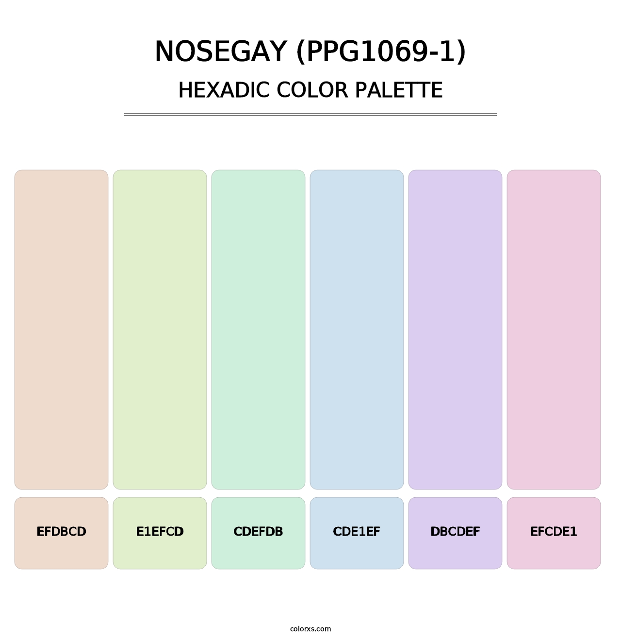 Nosegay (PPG1069-1) - Hexadic Color Palette