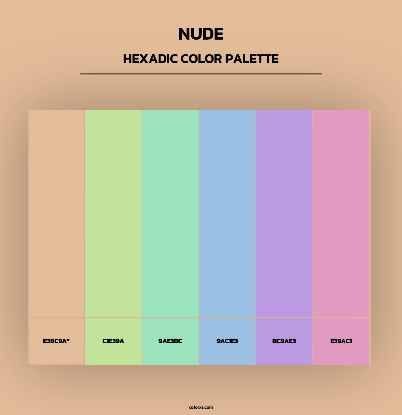 Nude - Hexadic Color Palette