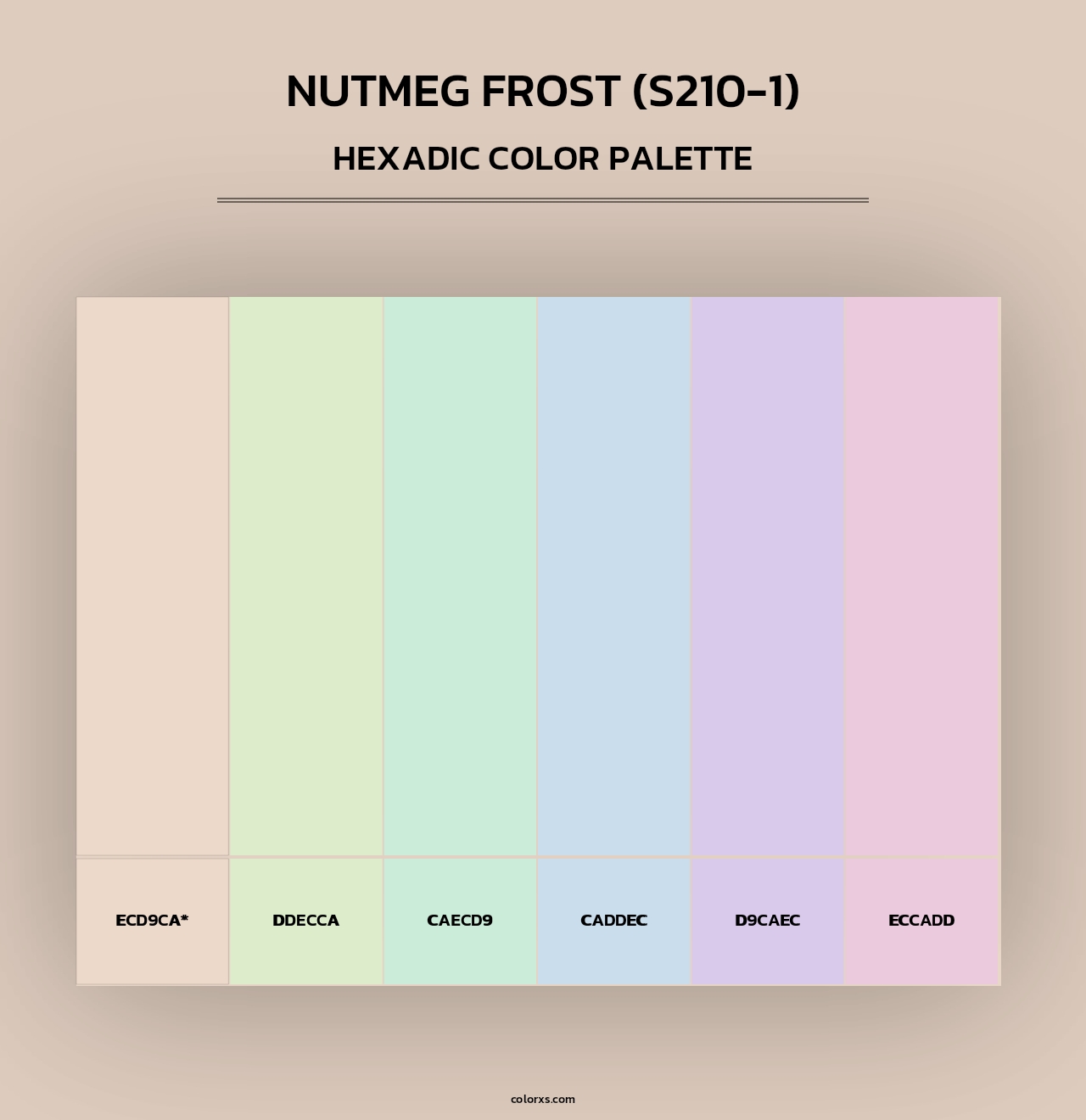 Nutmeg Frost (S210-1) - Hexadic Color Palette