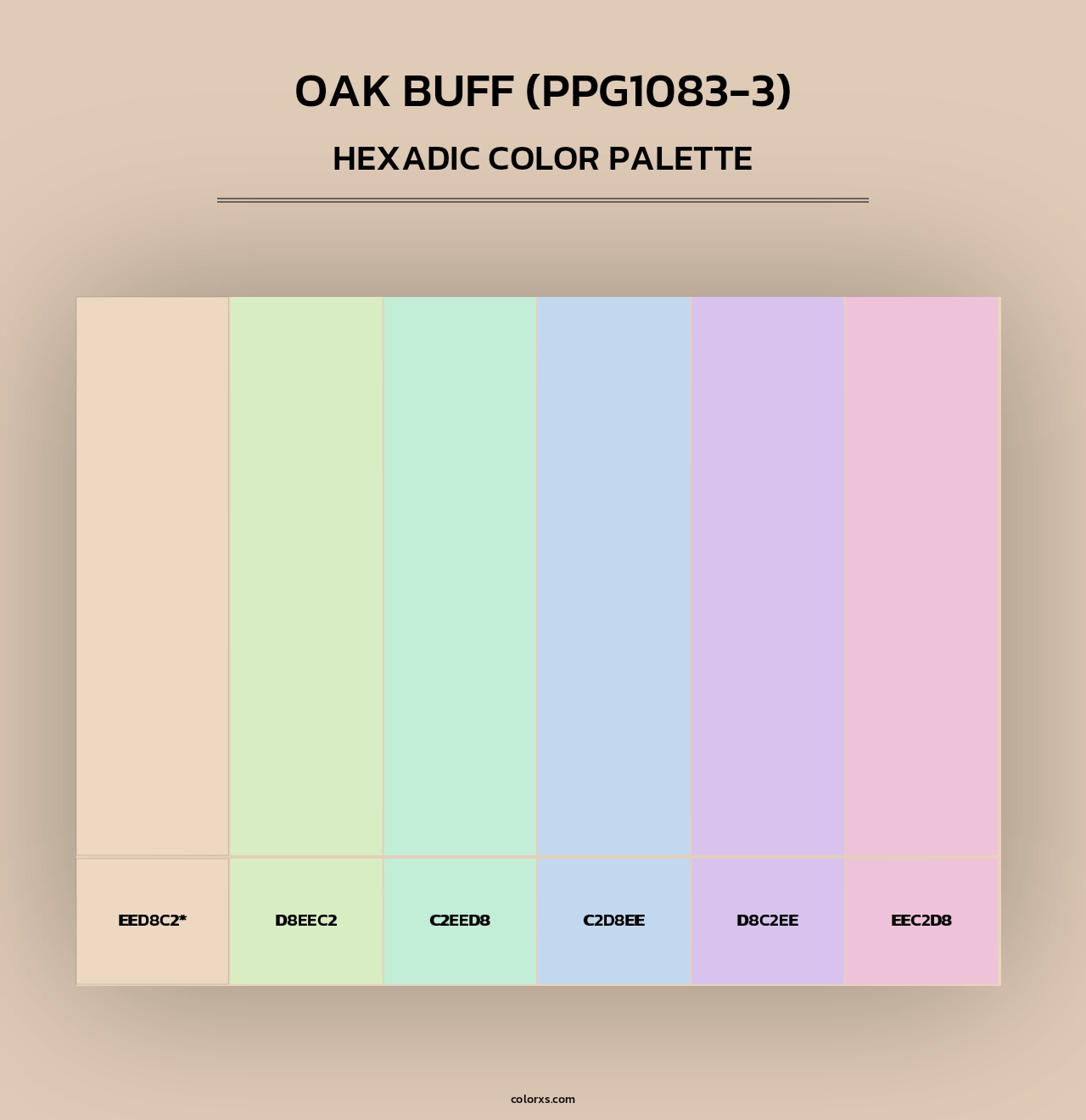 Oak Buff (PPG1083-3) - Hexadic Color Palette