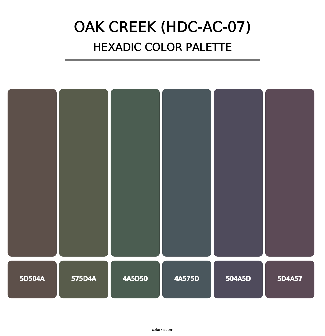 Oak Creek (HDC-AC-07) - Hexadic Color Palette
