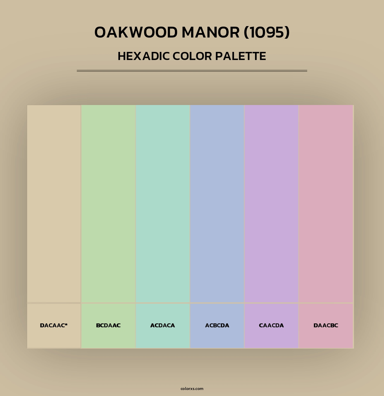Oakwood Manor (1095) - Hexadic Color Palette