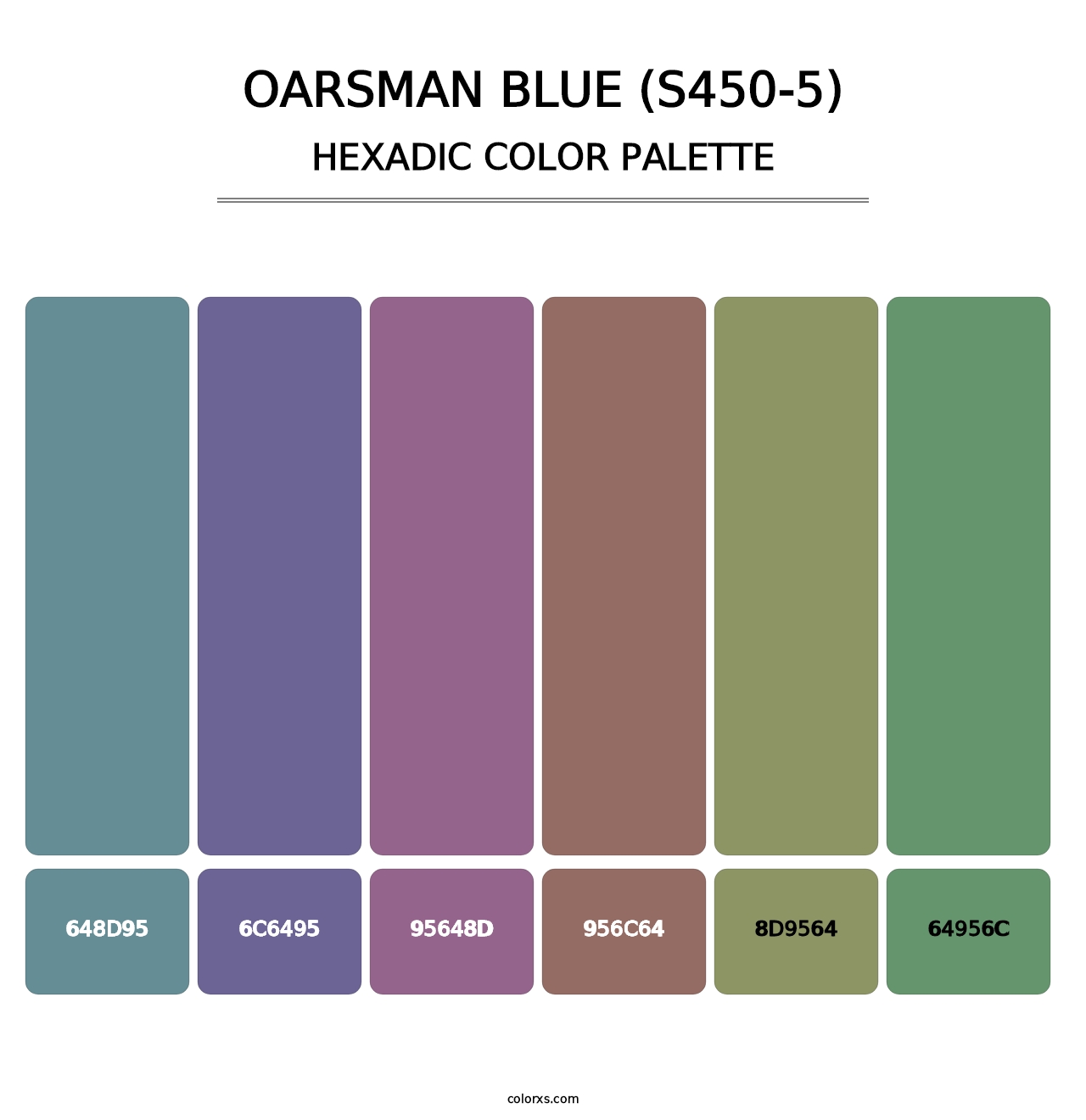 Oarsman Blue (S450-5) - Hexadic Color Palette