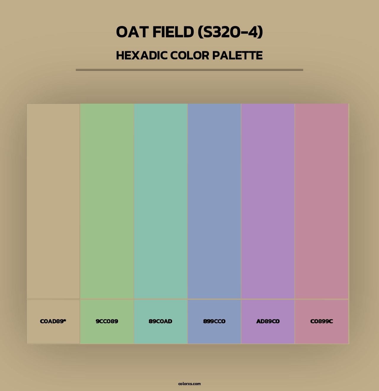 Oat Field (S320-4) - Hexadic Color Palette