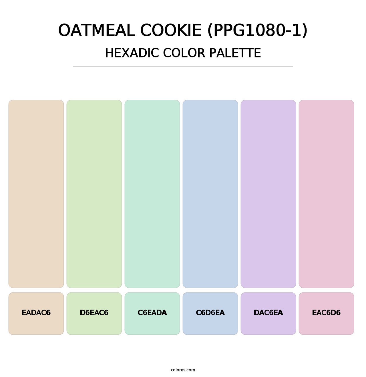 Oatmeal Cookie (PPG1080-1) - Hexadic Color Palette