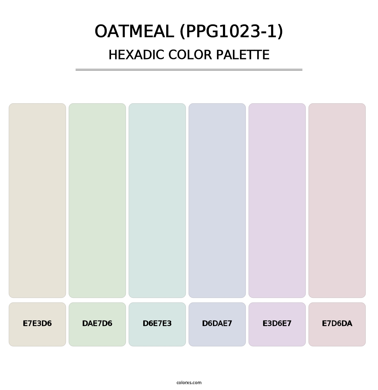 Oatmeal (PPG1023-1) - Hexadic Color Palette