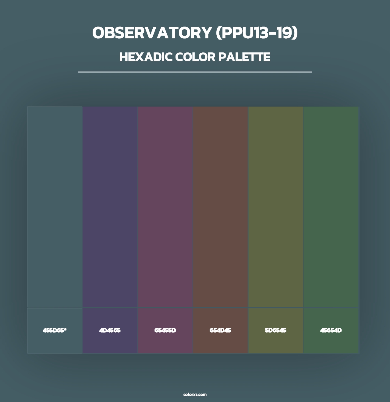 Observatory (PPU13-19) - Hexadic Color Palette