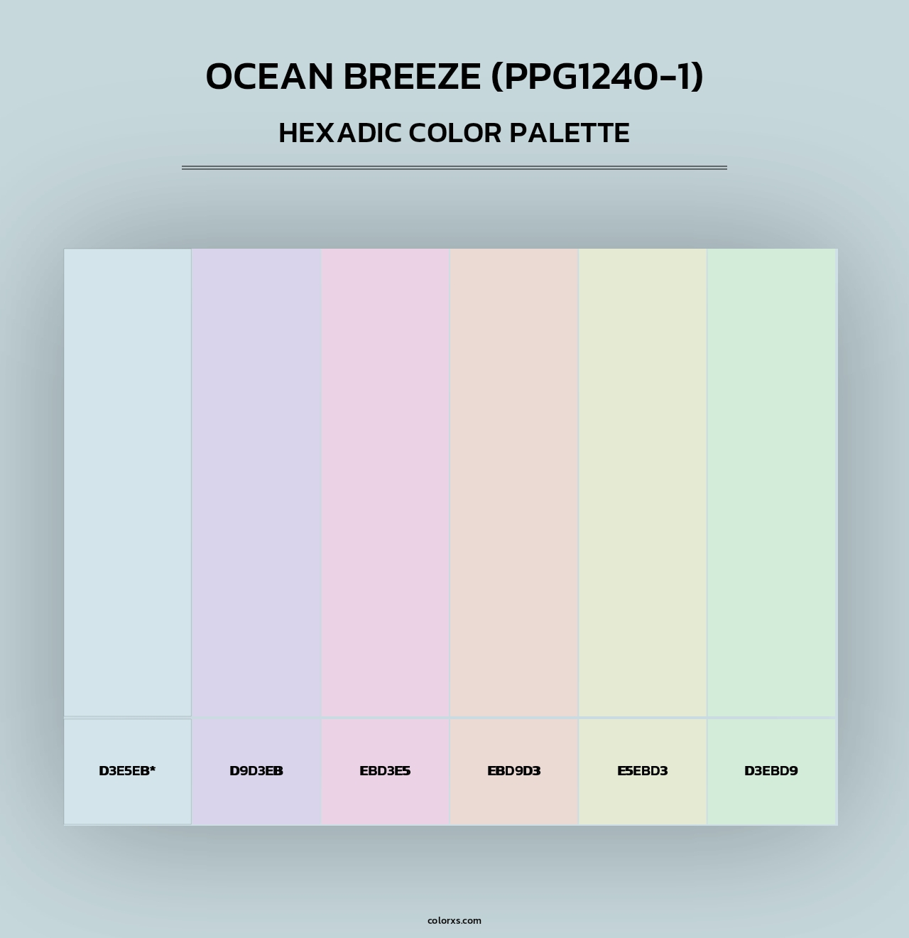 Ocean Breeze (PPG1240-1) - Hexadic Color Palette