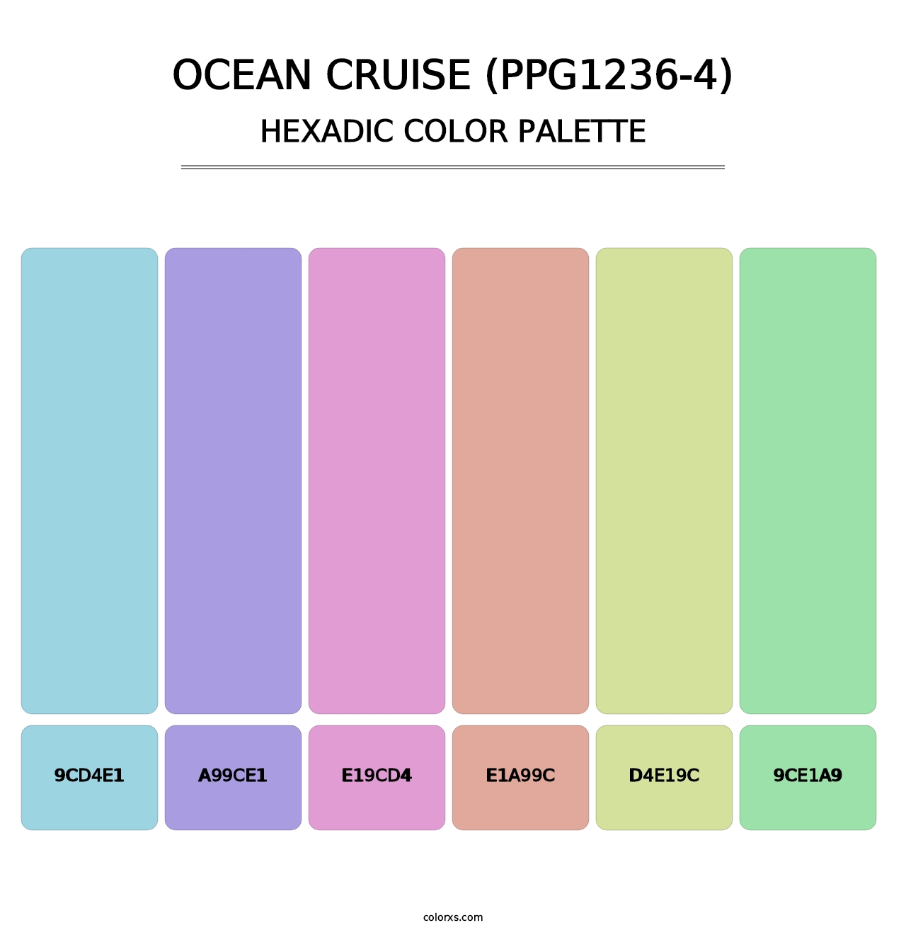 Ocean Cruise (PPG1236-4) - Hexadic Color Palette