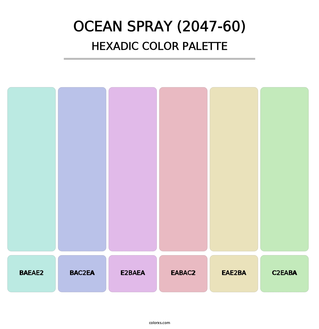 Ocean Spray (2047-60) - Hexadic Color Palette
