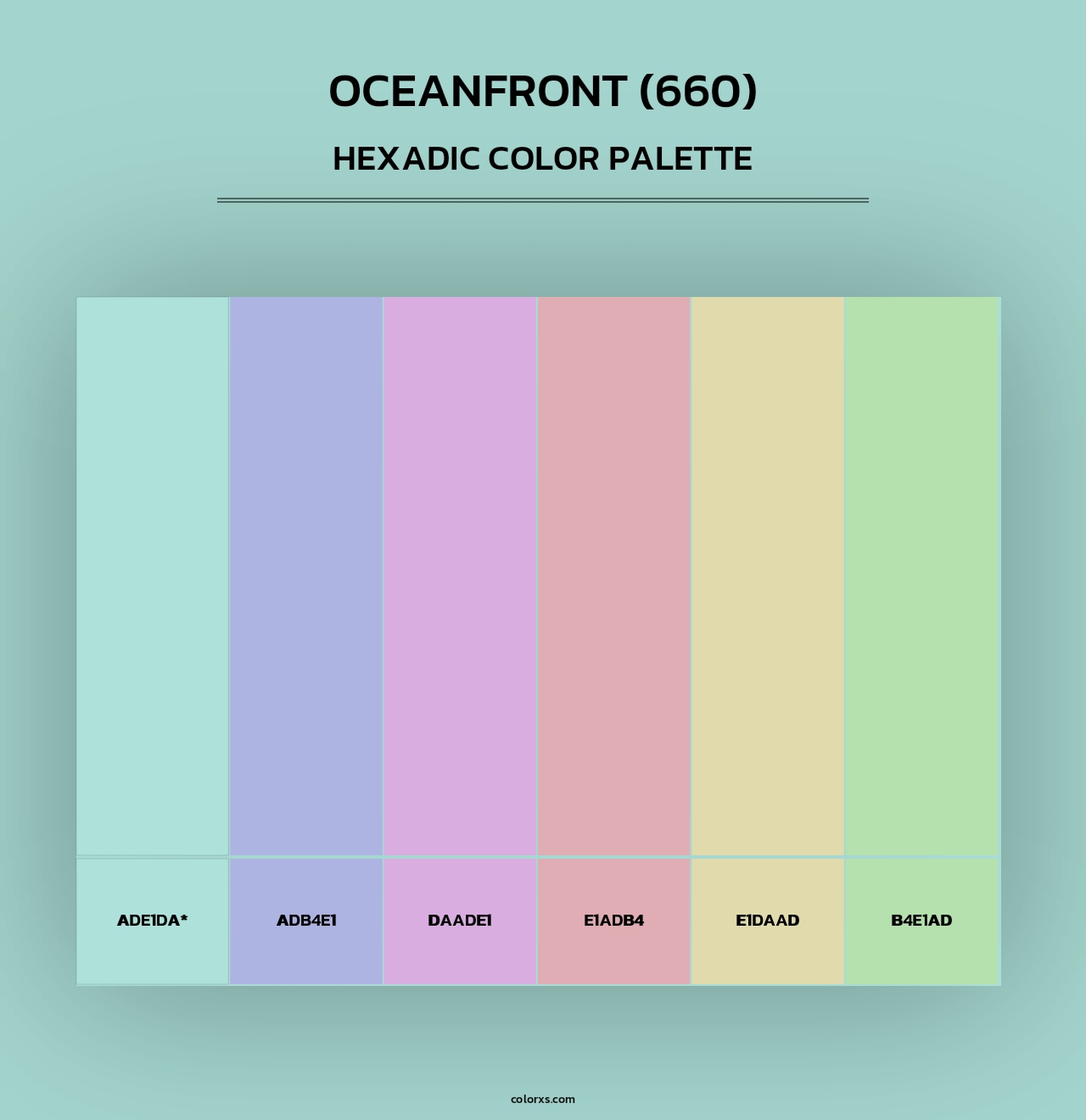 Oceanfront (660) - Hexadic Color Palette