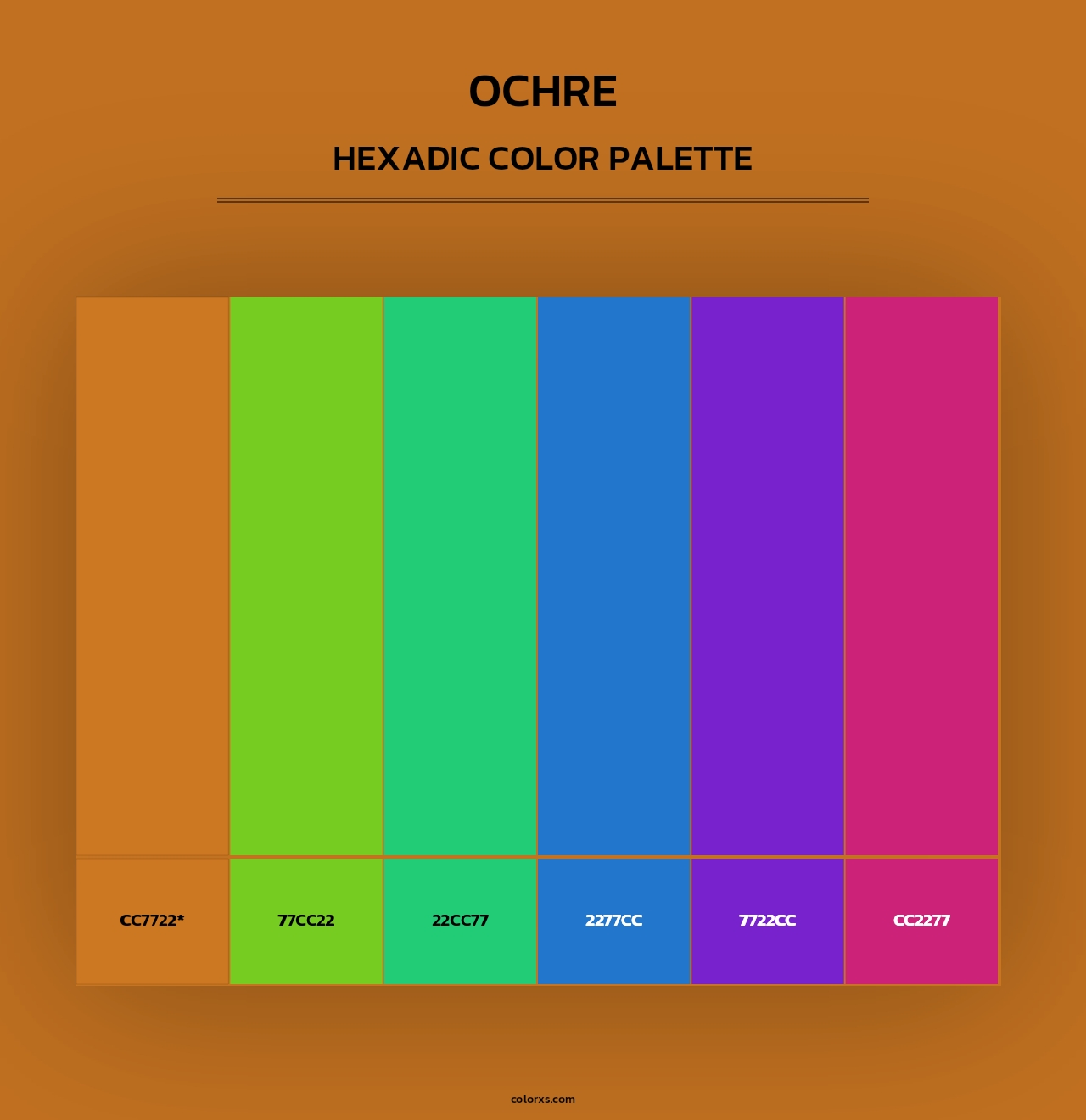 Ochre - Hexadic Color Palette