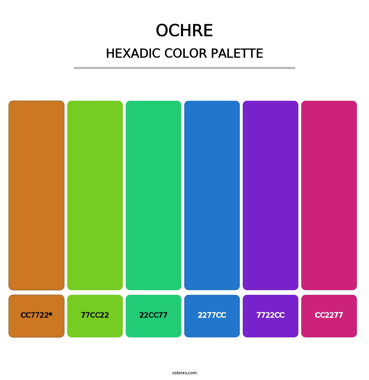 Ochre - Hexadic Color Palette