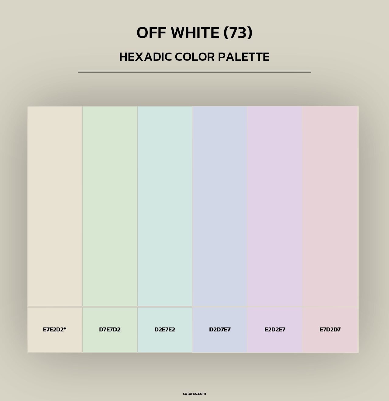Off White (73) - Hexadic Color Palette