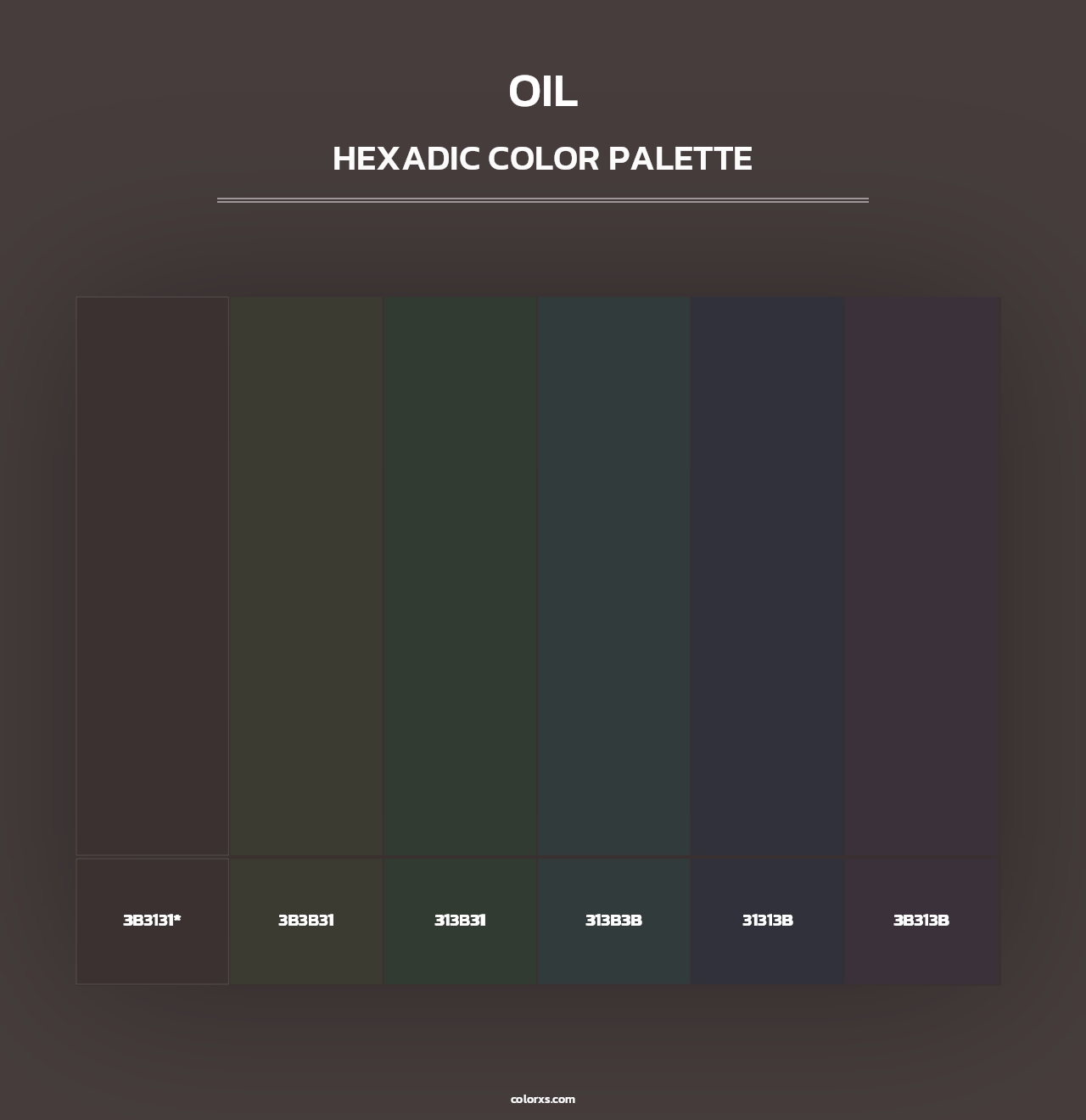 Oil - Hexadic Color Palette