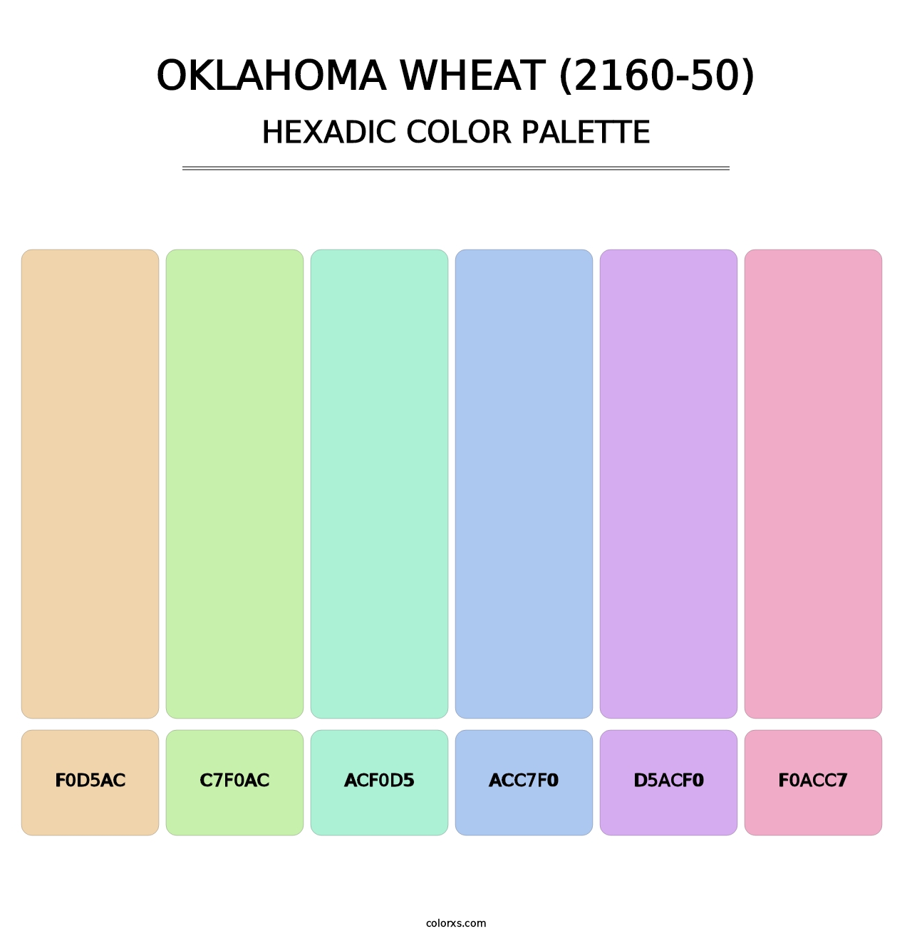 Oklahoma Wheat (2160-50) - Hexadic Color Palette
