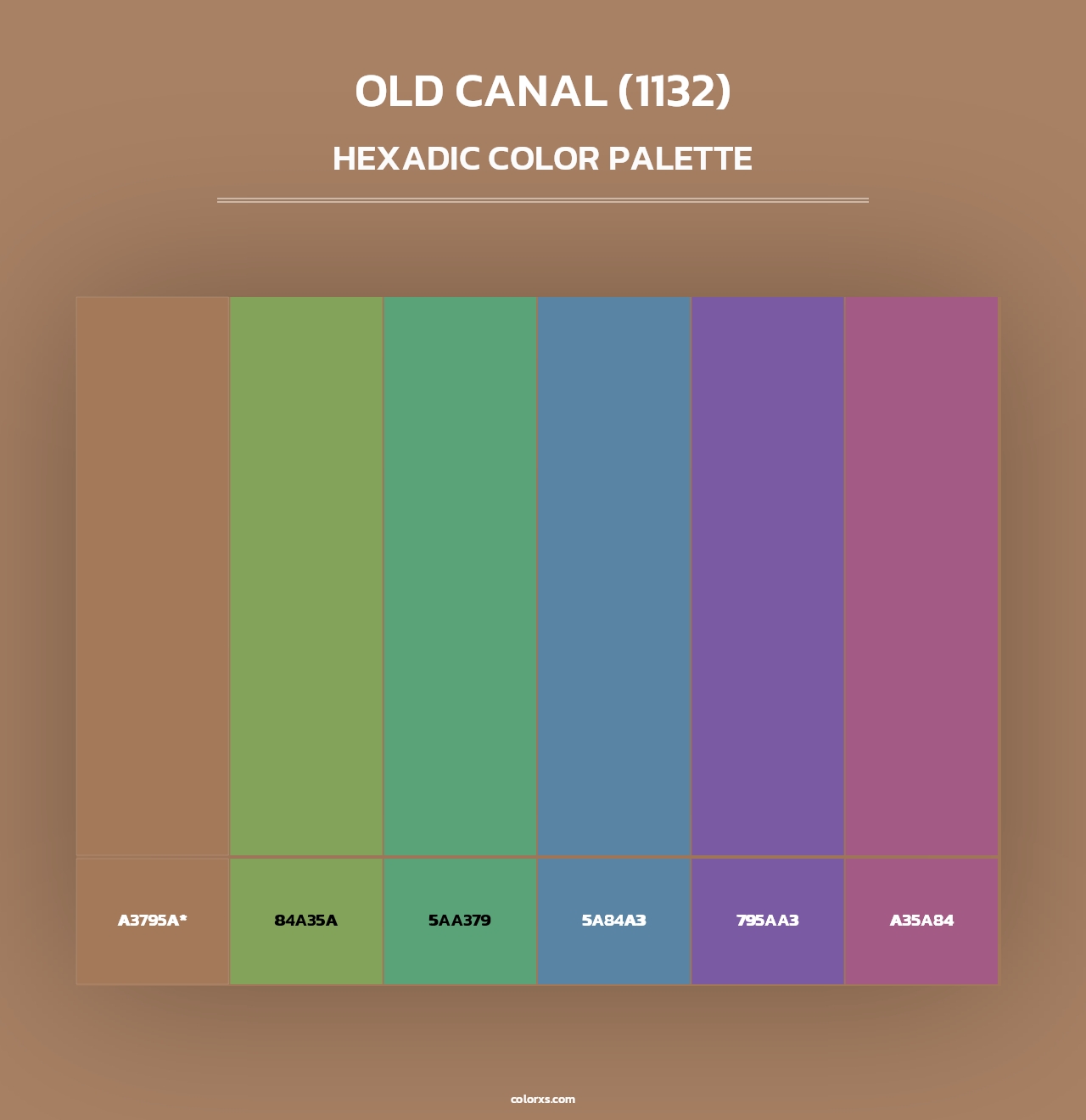 Old Canal (1132) - Hexadic Color Palette