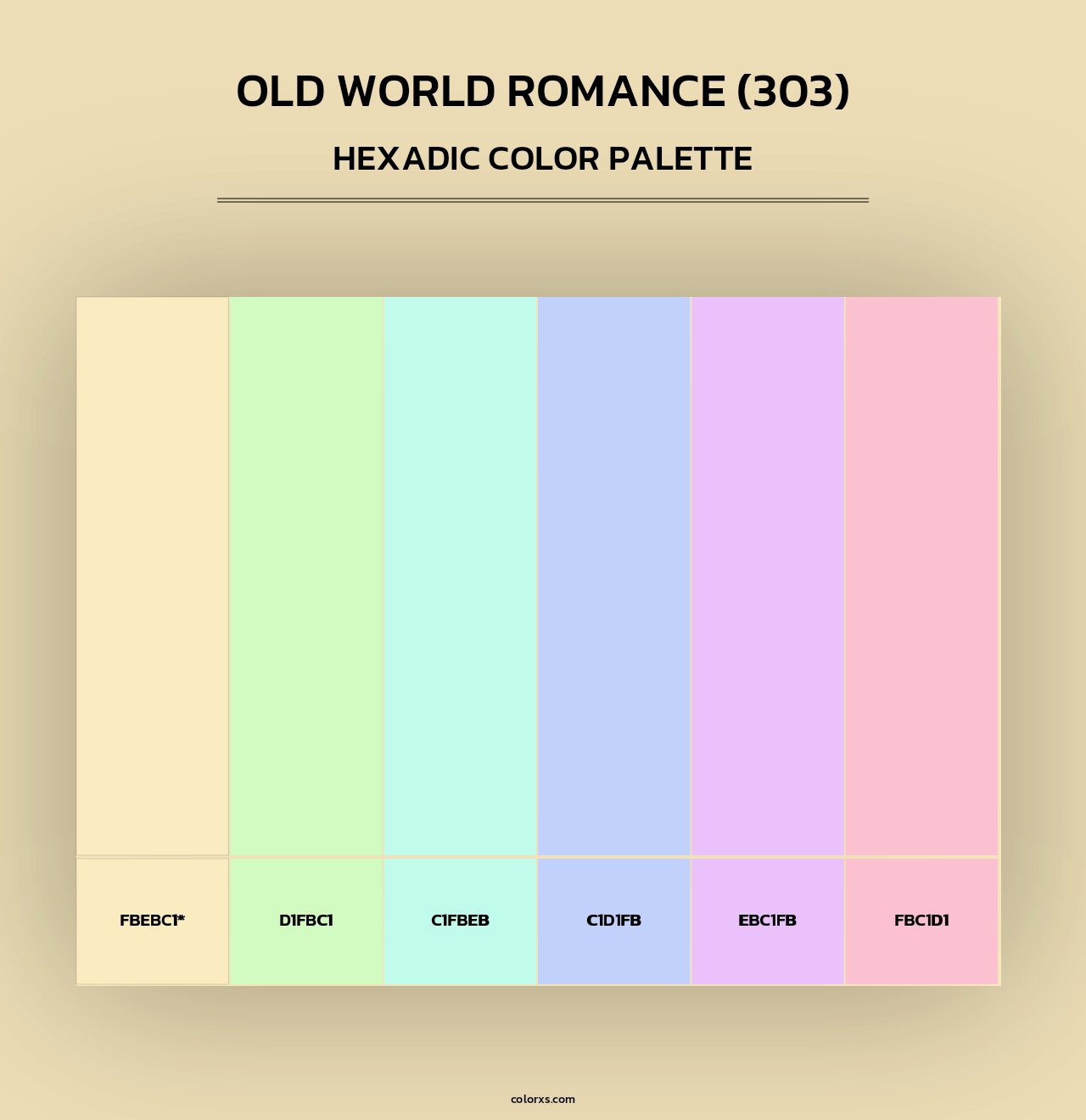 Old World Romance (303) - Hexadic Color Palette