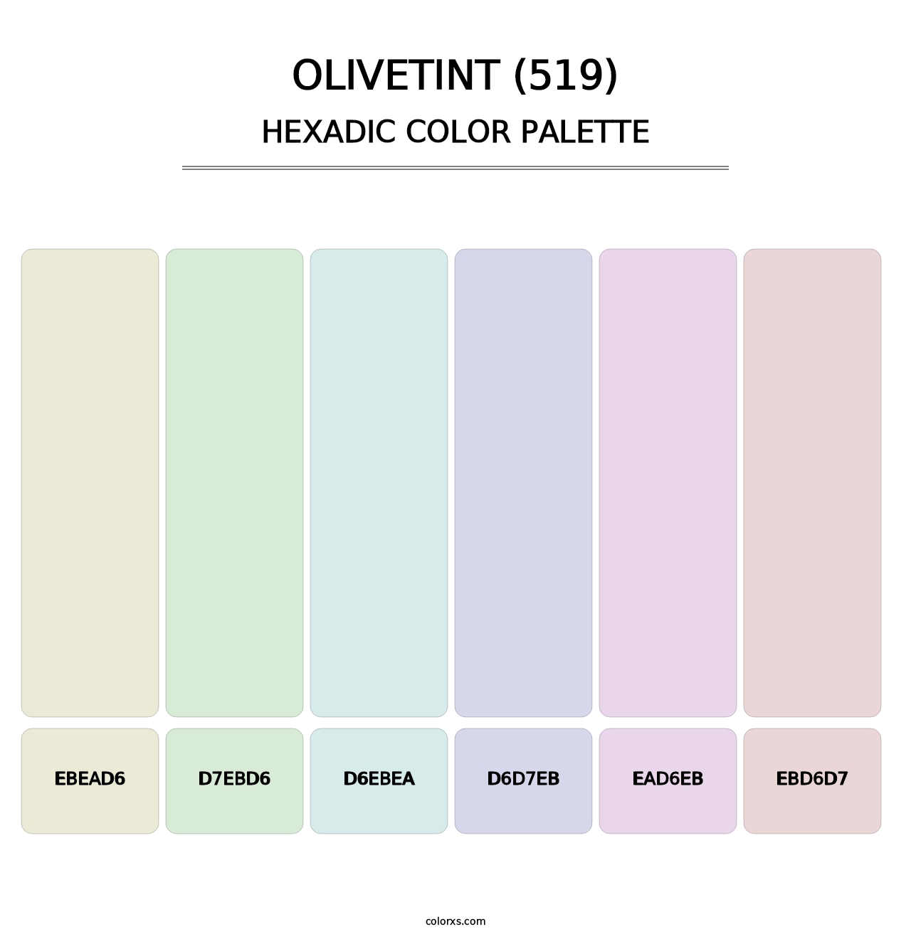 Olivetint (519) - Hexadic Color Palette