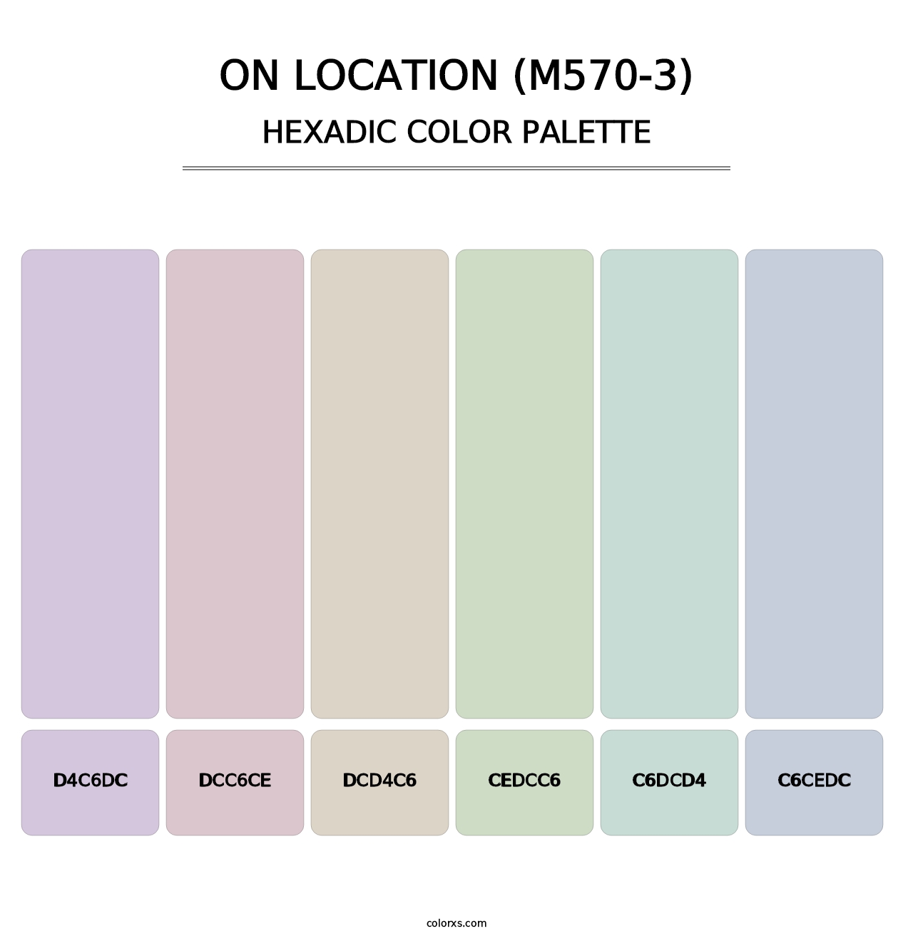 On Location (M570-3) - Hexadic Color Palette