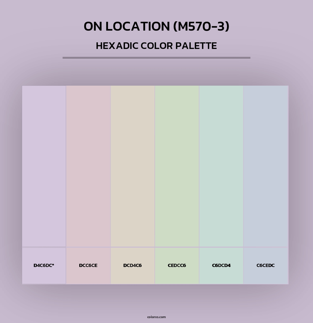 On Location (M570-3) - Hexadic Color Palette