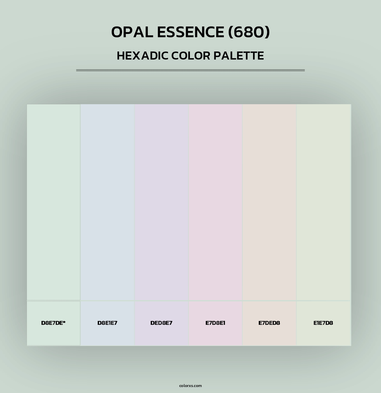 Opal Essence (680) - Hexadic Color Palette