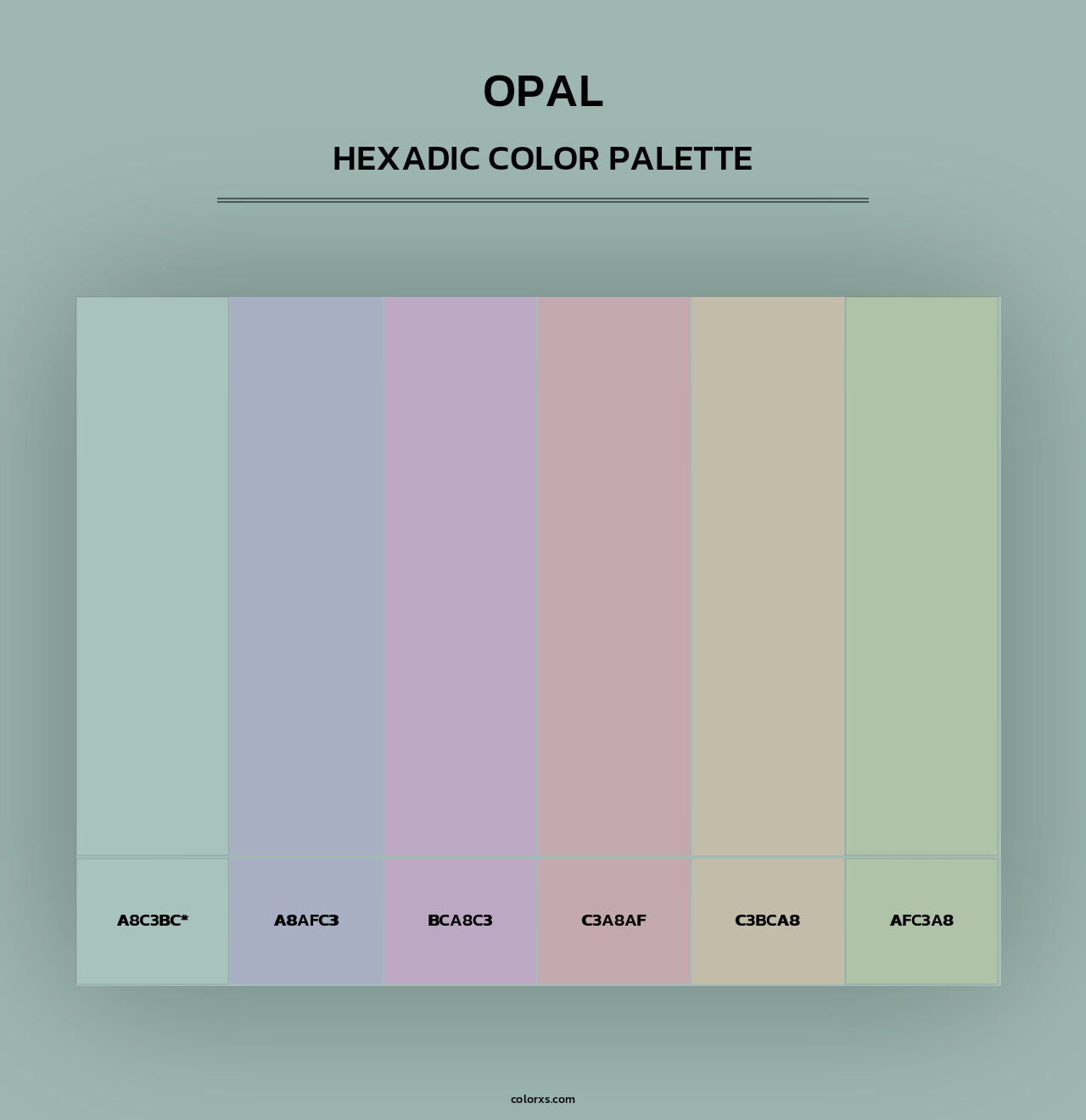 Opal - Hexadic Color Palette