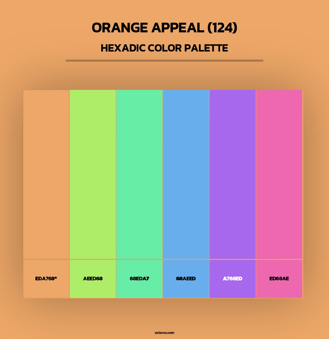 Orange Appeal (124) - Hexadic Color Palette