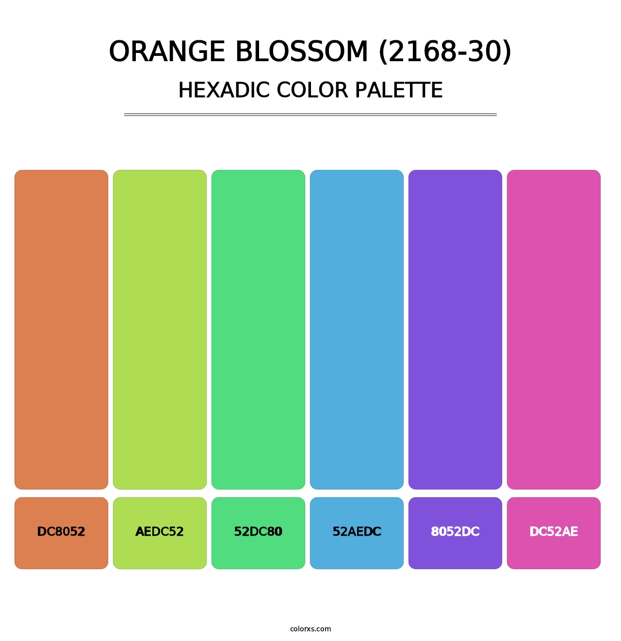 Orange Blossom (2168-30) - Hexadic Color Palette