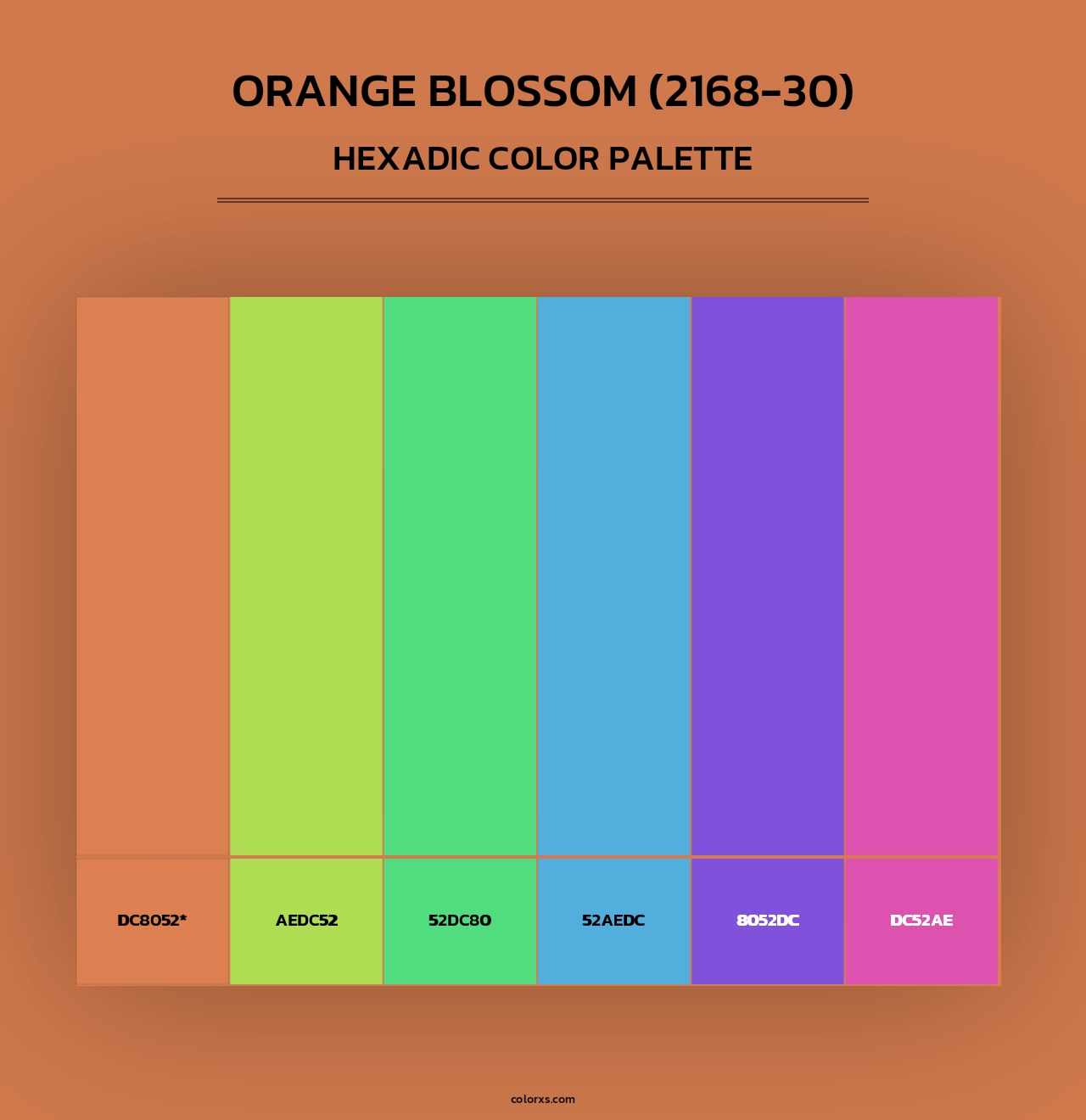 Orange Blossom (2168-30) - Hexadic Color Palette