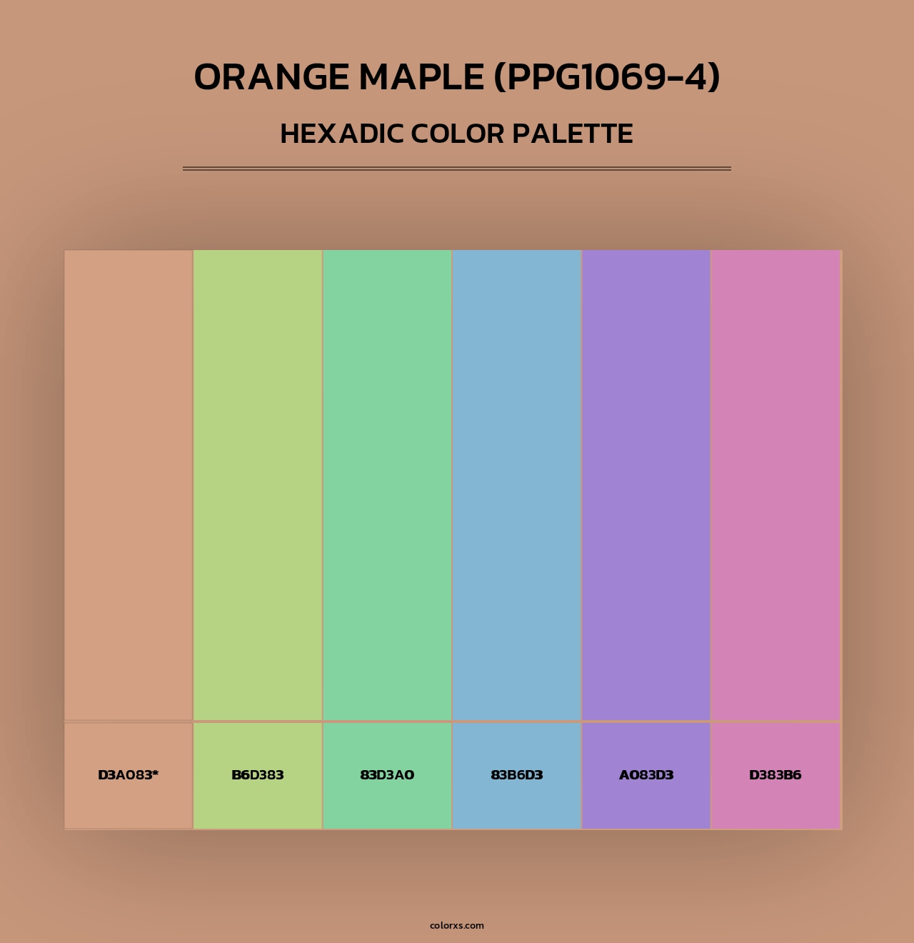 Orange Maple (PPG1069-4) - Hexadic Color Palette