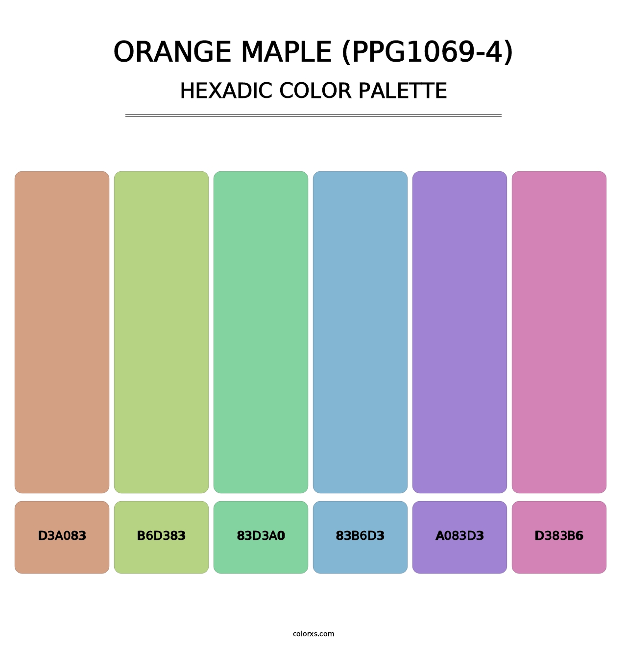Orange Maple (PPG1069-4) - Hexadic Color Palette