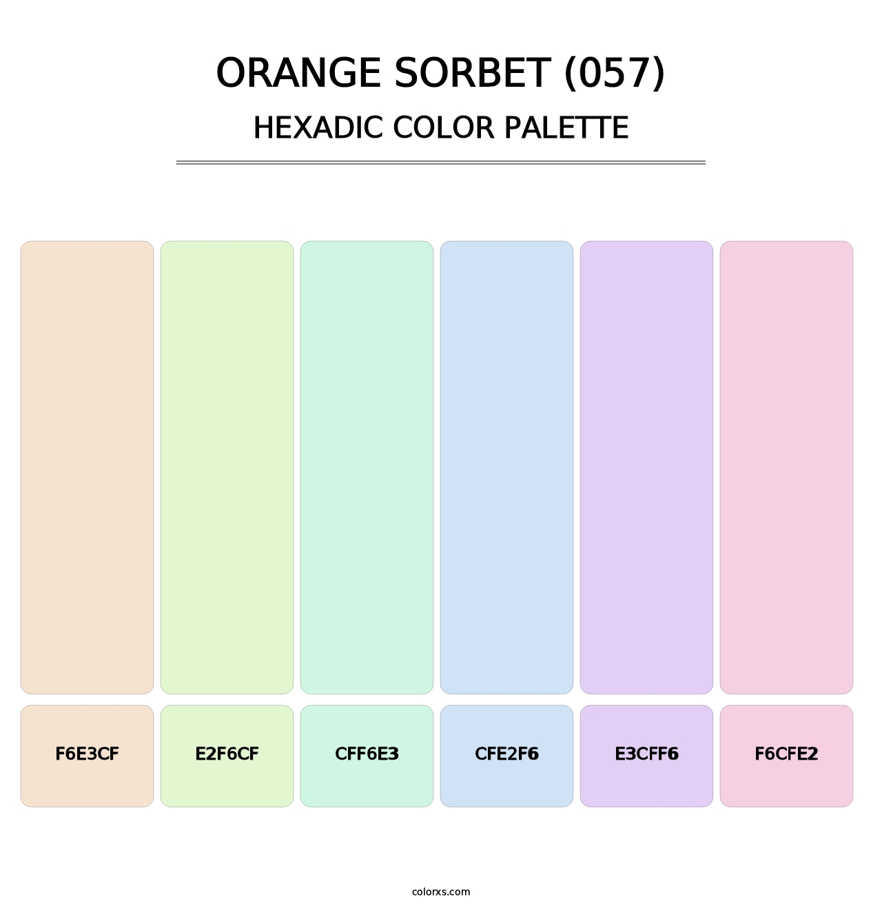 Orange Sorbet (057) - Hexadic Color Palette