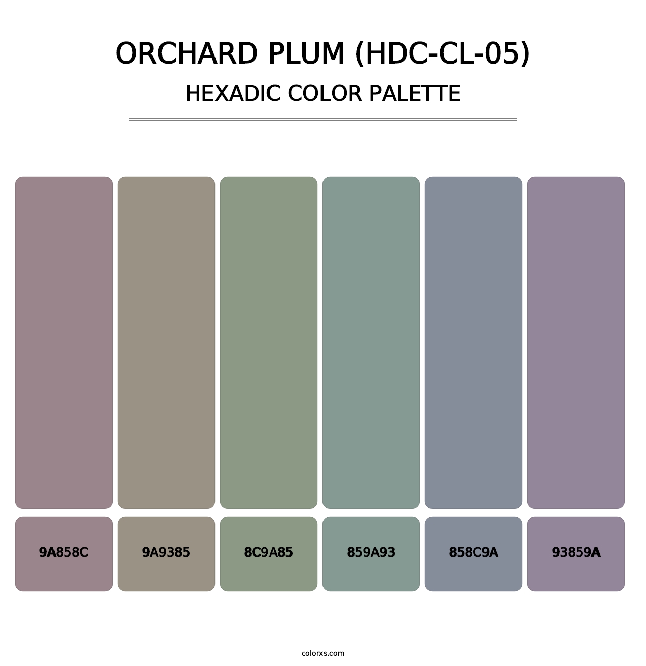 Orchard Plum (HDC-CL-05) - Hexadic Color Palette