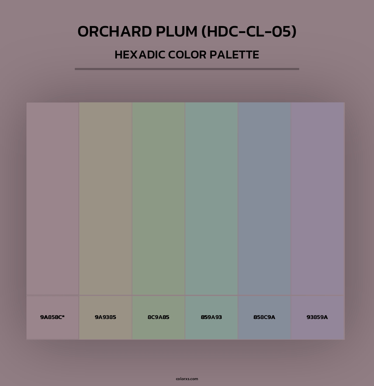 Orchard Plum (HDC-CL-05) - Hexadic Color Palette