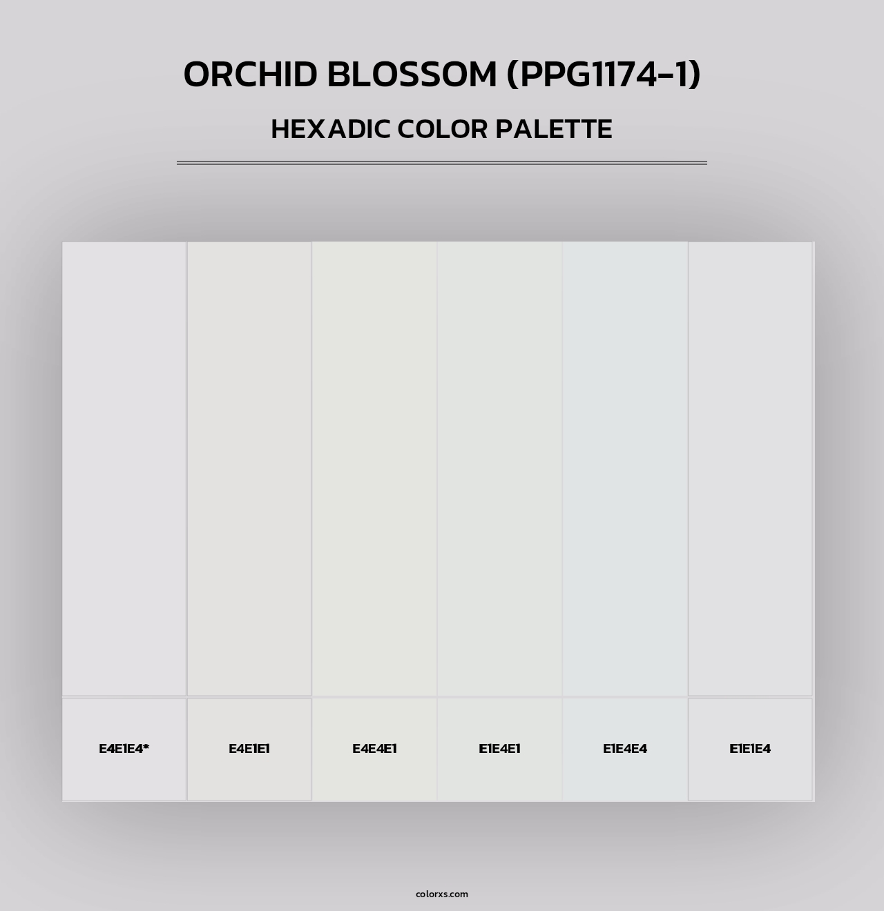 Orchid Blossom (PPG1174-1) - Hexadic Color Palette