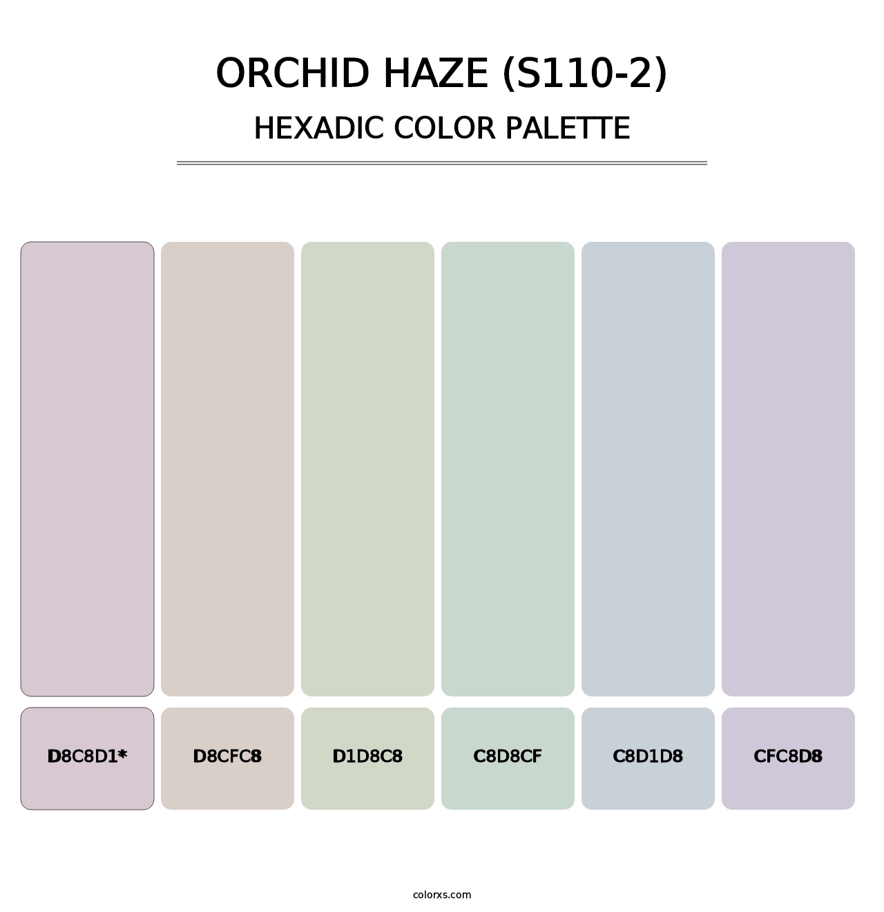Orchid Haze (S110-2) - Hexadic Color Palette