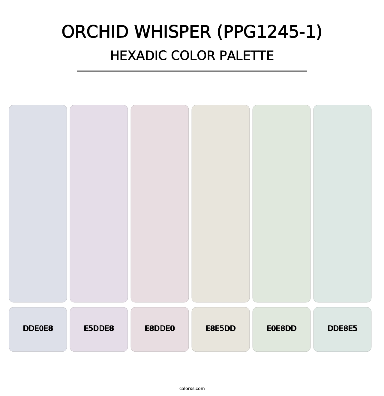 Orchid Whisper (PPG1245-1) - Hexadic Color Palette