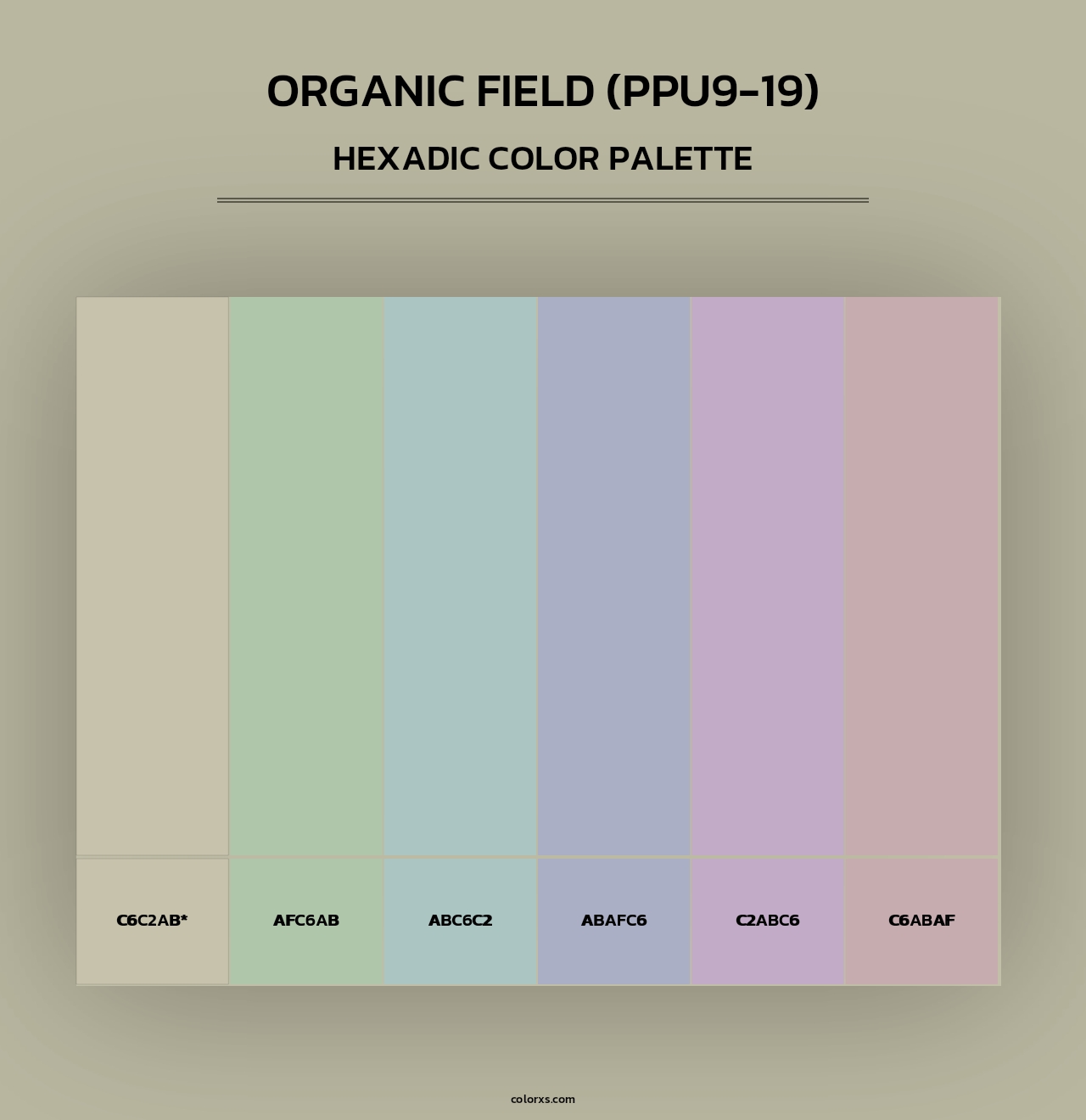 Organic Field (PPU9-19) - Hexadic Color Palette