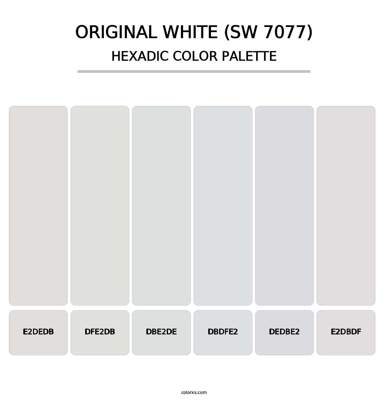 Original White (SW 7077) - Hexadic Color Palette