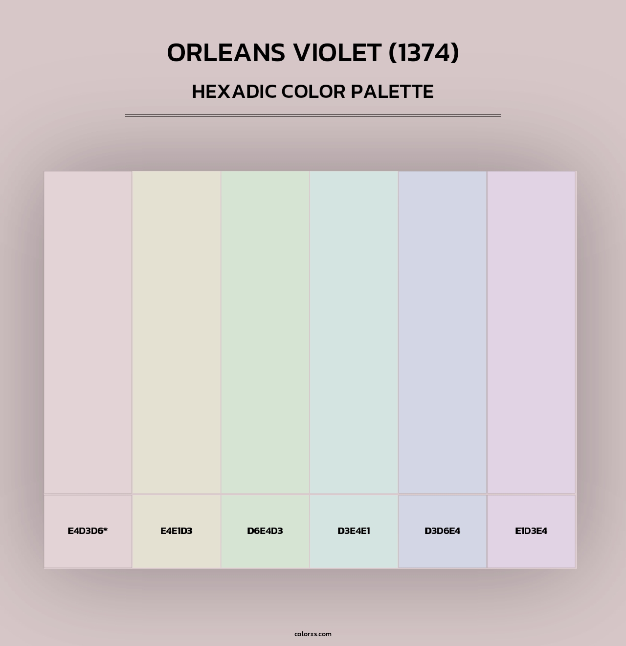 Orleans Violet (1374) - Hexadic Color Palette
