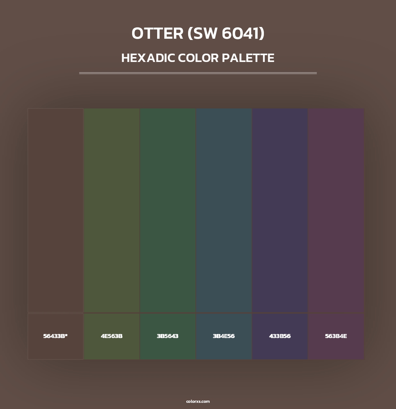 Otter (SW 6041) - Hexadic Color Palette