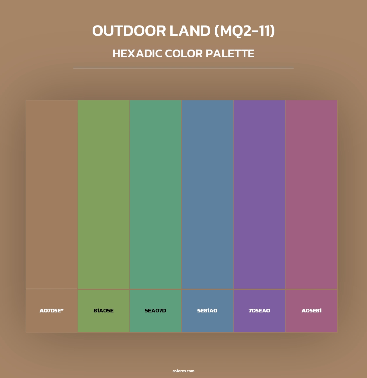 Outdoor Land (MQ2-11) - Hexadic Color Palette
