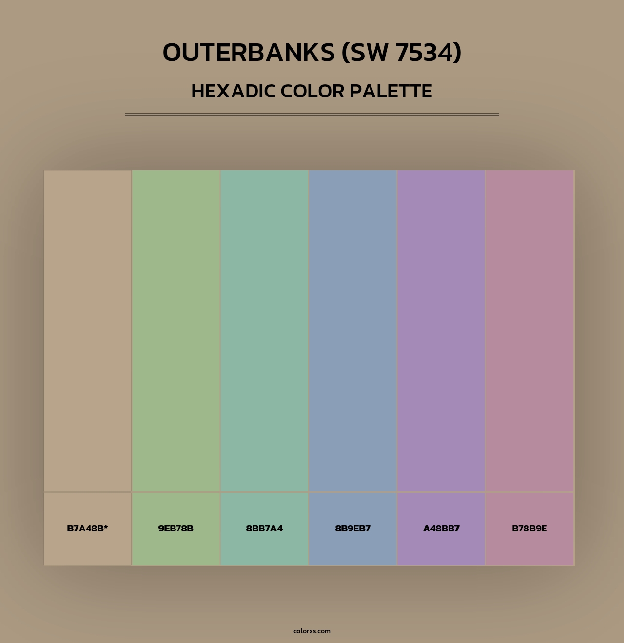 Outerbanks (SW 7534) - Hexadic Color Palette