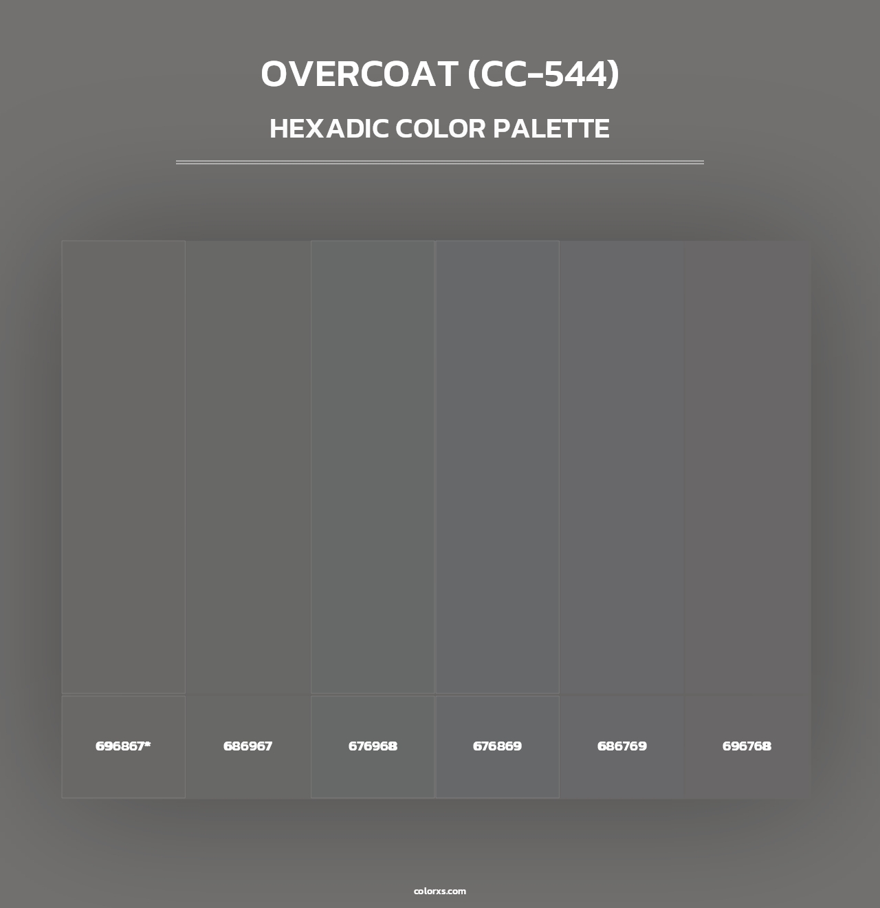 Overcoat (CC-544) - Hexadic Color Palette