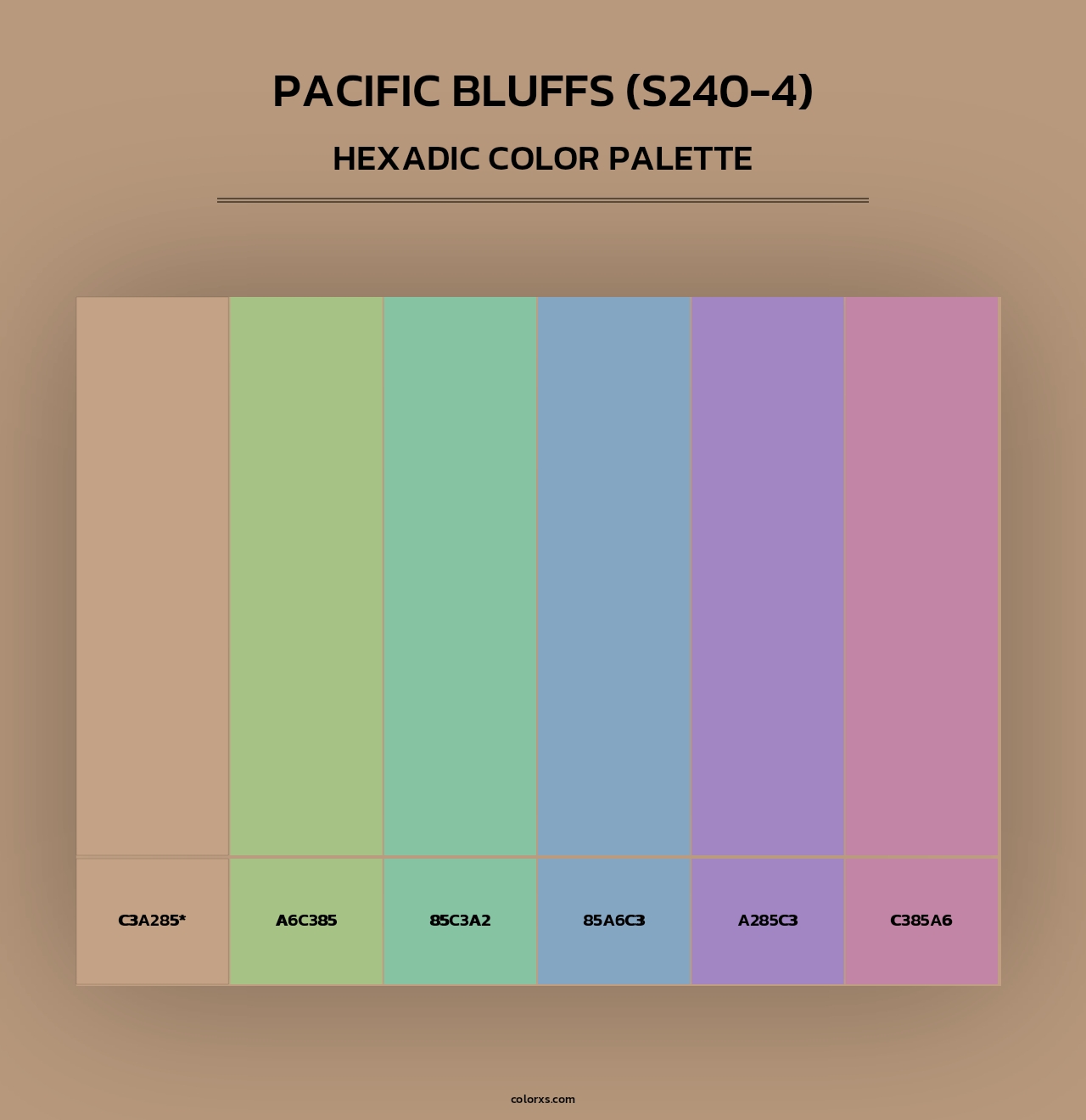 Pacific Bluffs (S240-4) - Hexadic Color Palette