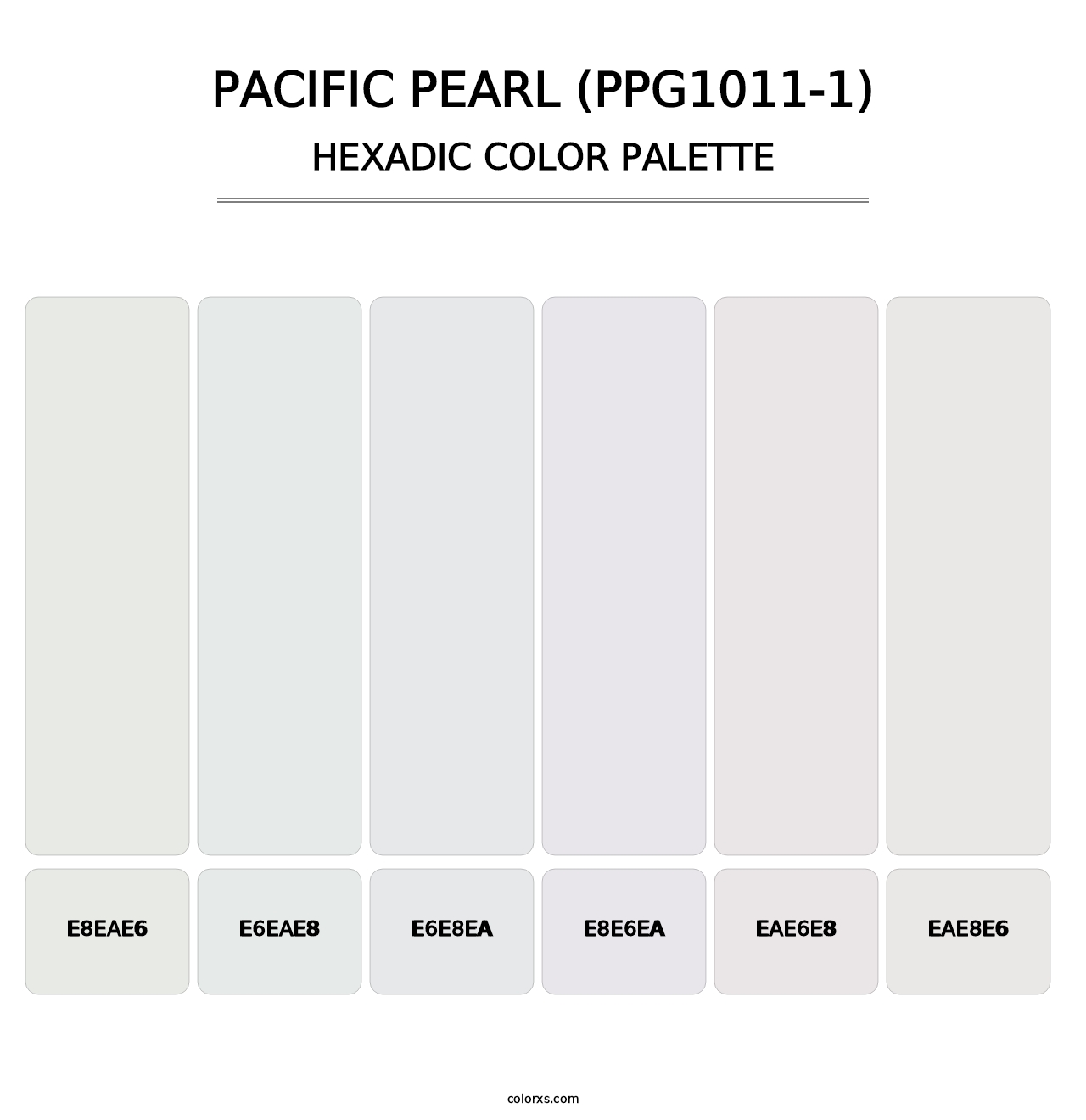Pacific Pearl (PPG1011-1) - Hexadic Color Palette