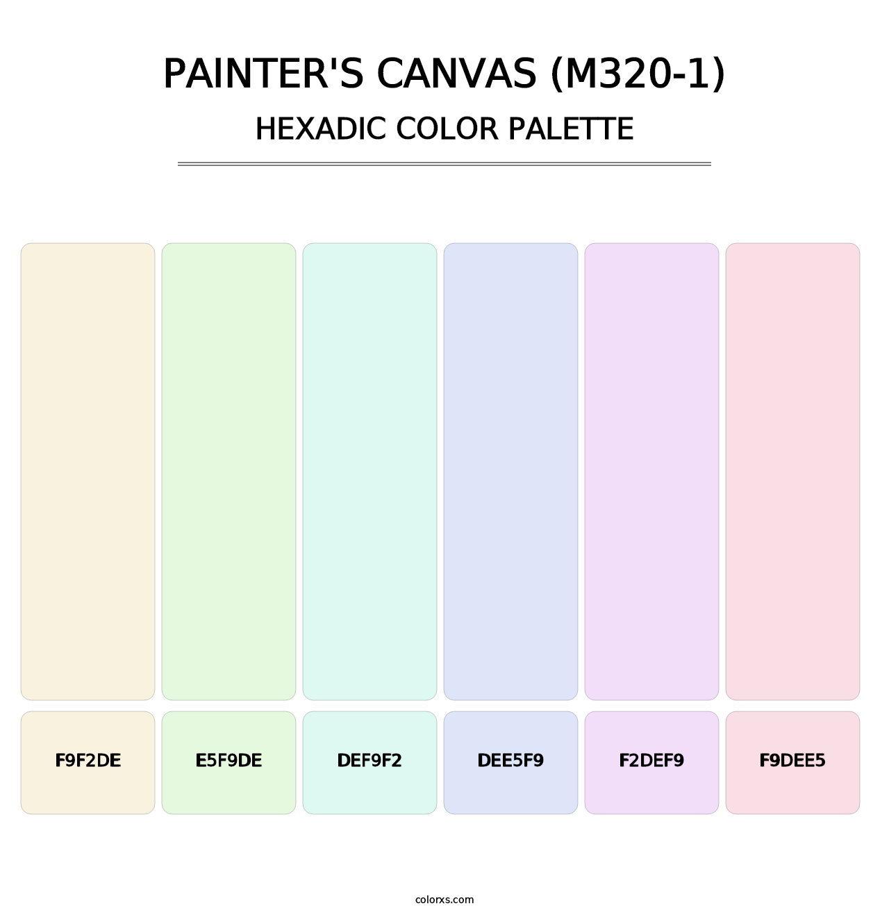 Painter'S Canvas (M320-1) - Hexadic Color Palette