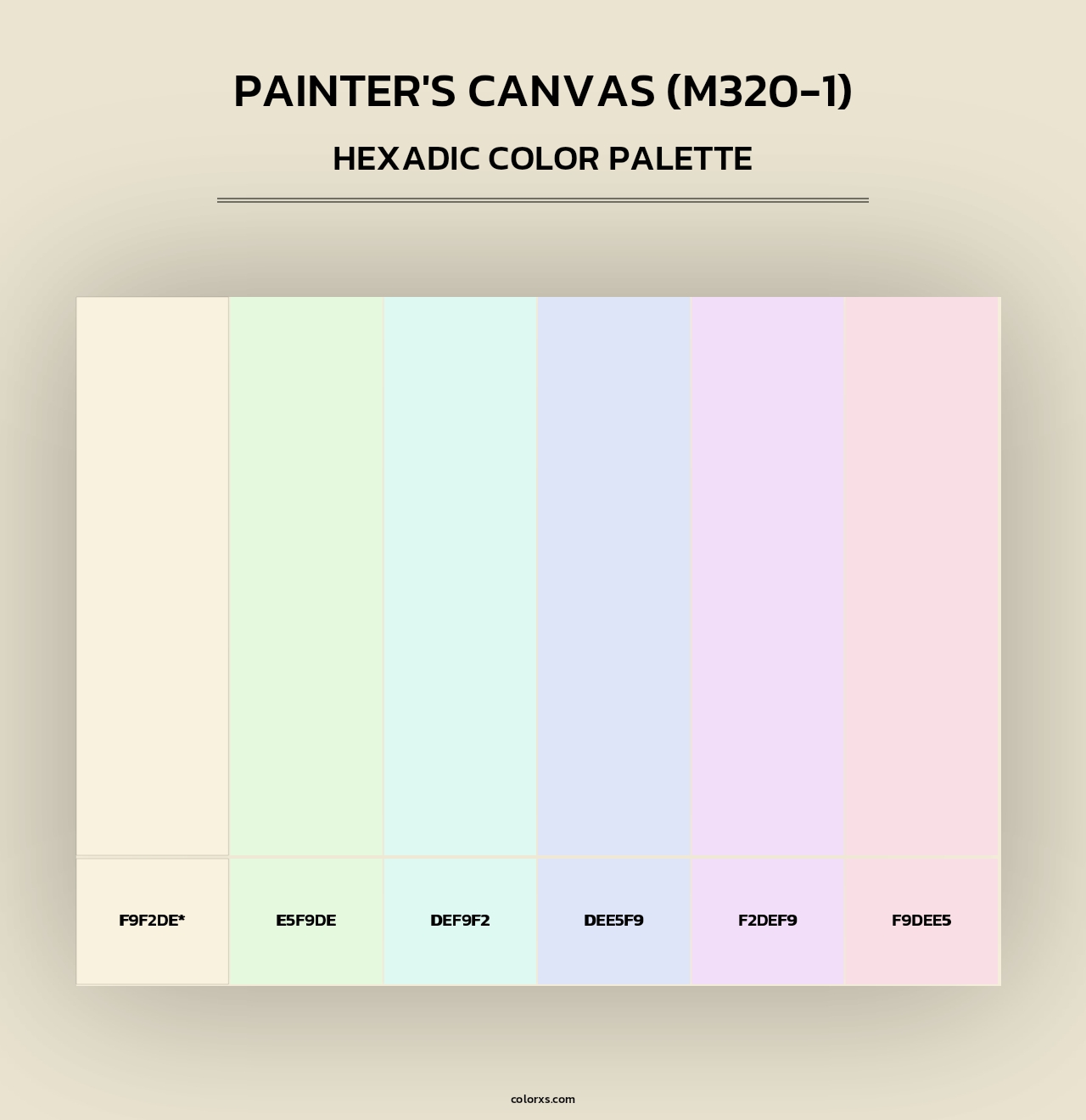 Painter'S Canvas (M320-1) - Hexadic Color Palette