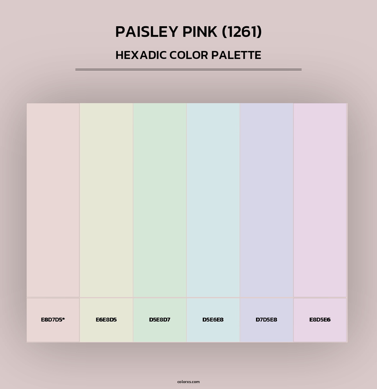 Paisley Pink (1261) - Hexadic Color Palette